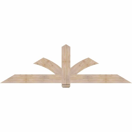 Ekena Millwork Redmond Smooth Timber Gable Bracket, Douglas Fir, 84"W x 24"H x 1 1/2"D x 5 1/2"F, 7/12 Pitch GBW084X24X0206RED00SDF